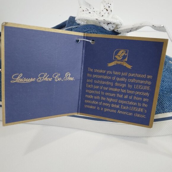 NWT Sebastino Quilted Studded Denim Blue Sneakers Size 7.5 - Picture 9 of 15